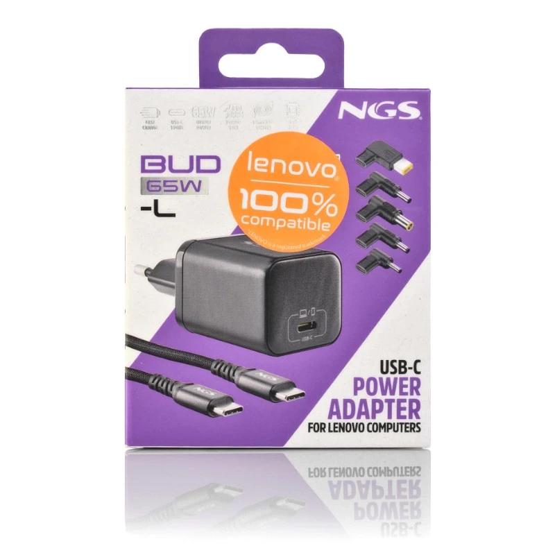 NGS PACK CARGA USBC 65W+CABL 1,5M+5 CLAVIJ LENOVO - imagem 3