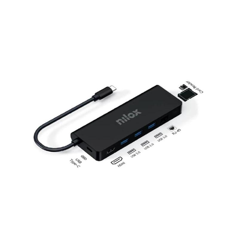 Docking Station Nilox UsbC 8 em 1 Dual 4K 1000Mbps - imagem 2