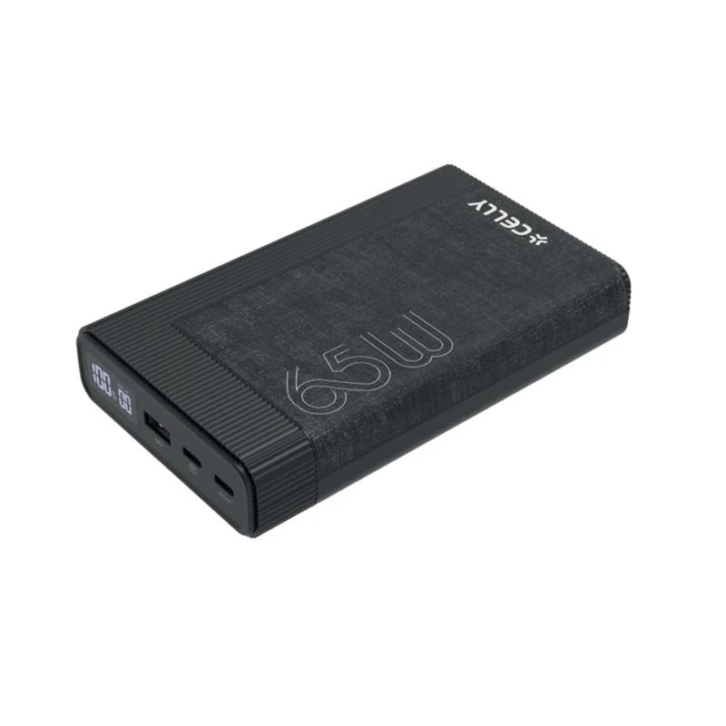 Powerbank Celly PD65W 20000 mAh 65w EVO Preto - imagem 2