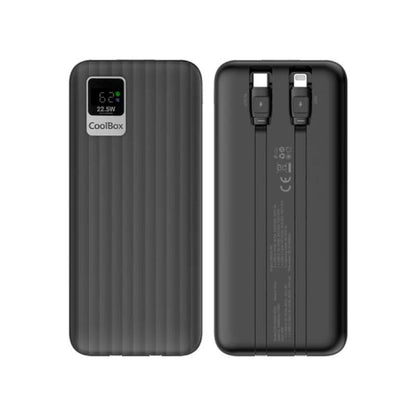 Powerbank CoolBox DP20 20000MAH LCD Preto Carg Ráp - imagem 2