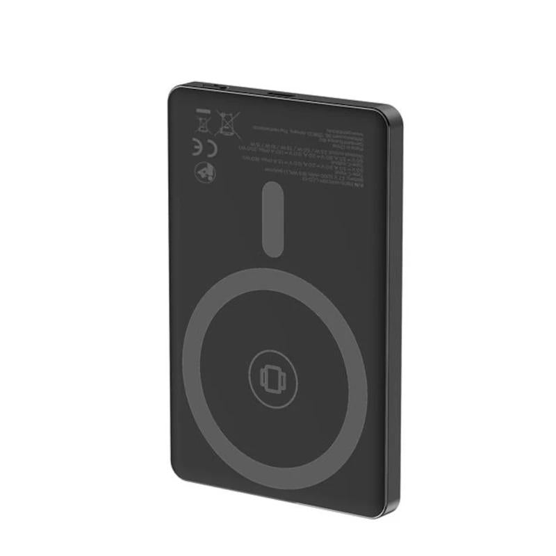 Powerbank Gembird magnética LCD wir 15W 5000mAh - imagem 2