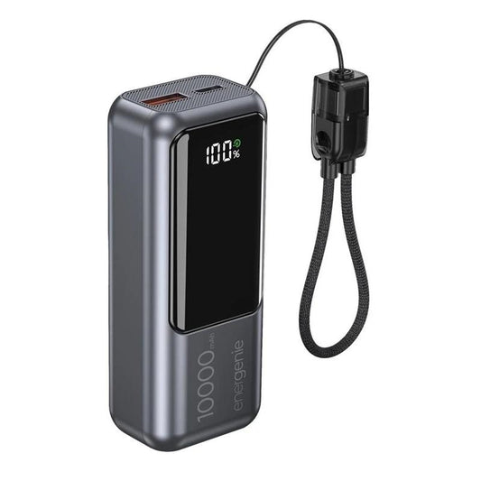 Powerbank Gembird com LCD 10000 mAh Cinzento