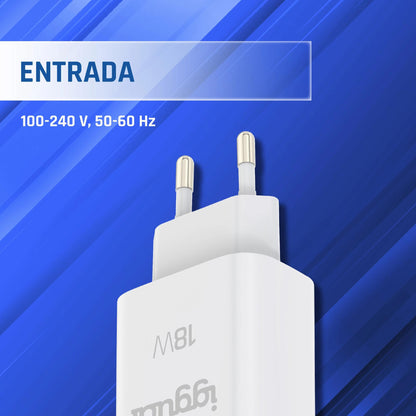 iggual Carregador 1xUSB-A carga rápida QC3.0 18W - imagem 4