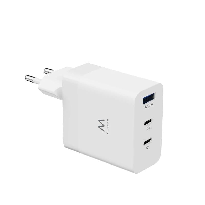 EWENT Carregador carga rapido 65w usb-c e usb-a - imagem 2