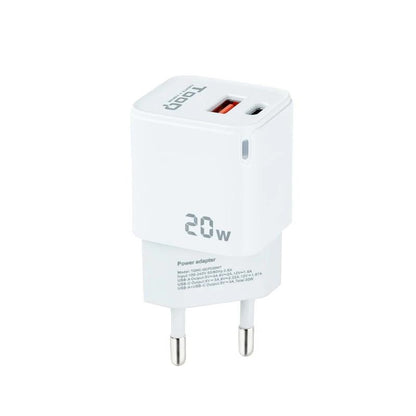 Tooq Carregador Parede USB-C/PD+USB-A/QC 20W - imagem 2
