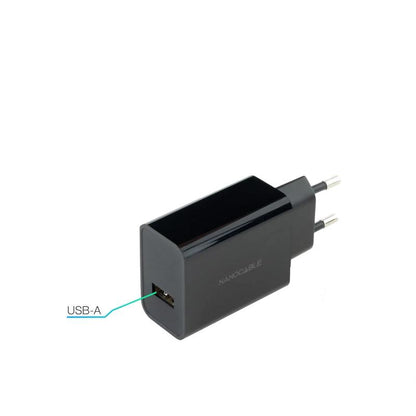 Nanocable Carregador 1 x USB 5V-2.1A Preto - imagem 3