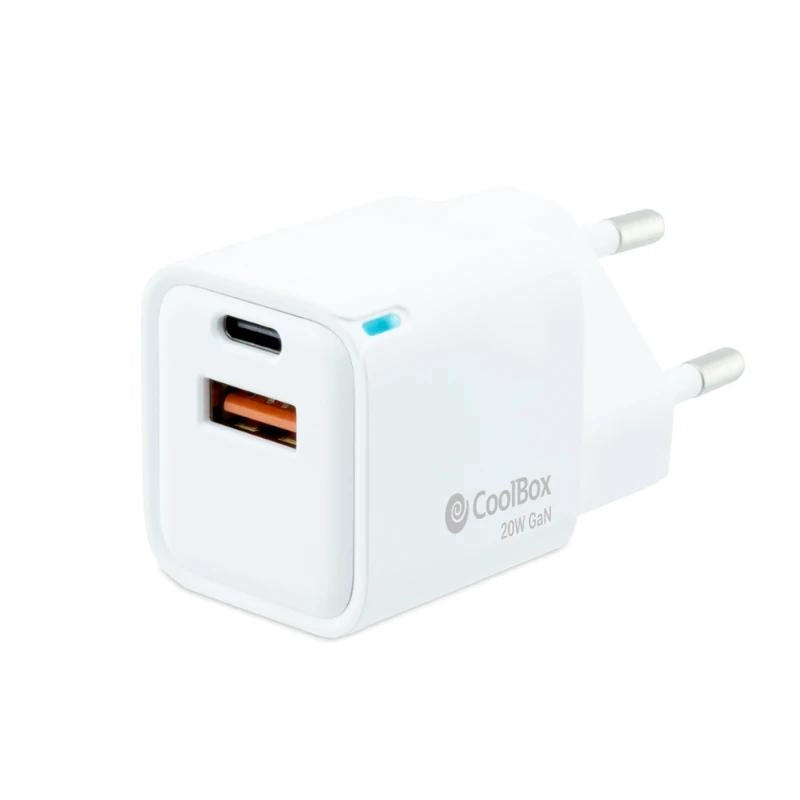 Coolbox Carregador Gan 20W USB-C/USB-A Parede - imagem 2
