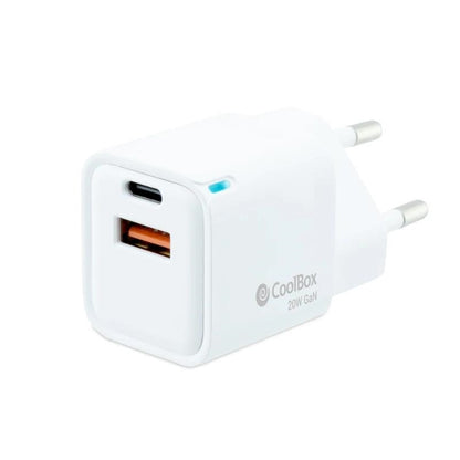 Coolbox Carregador Gan 20W USB-C/USB-A Parede - imagem 2