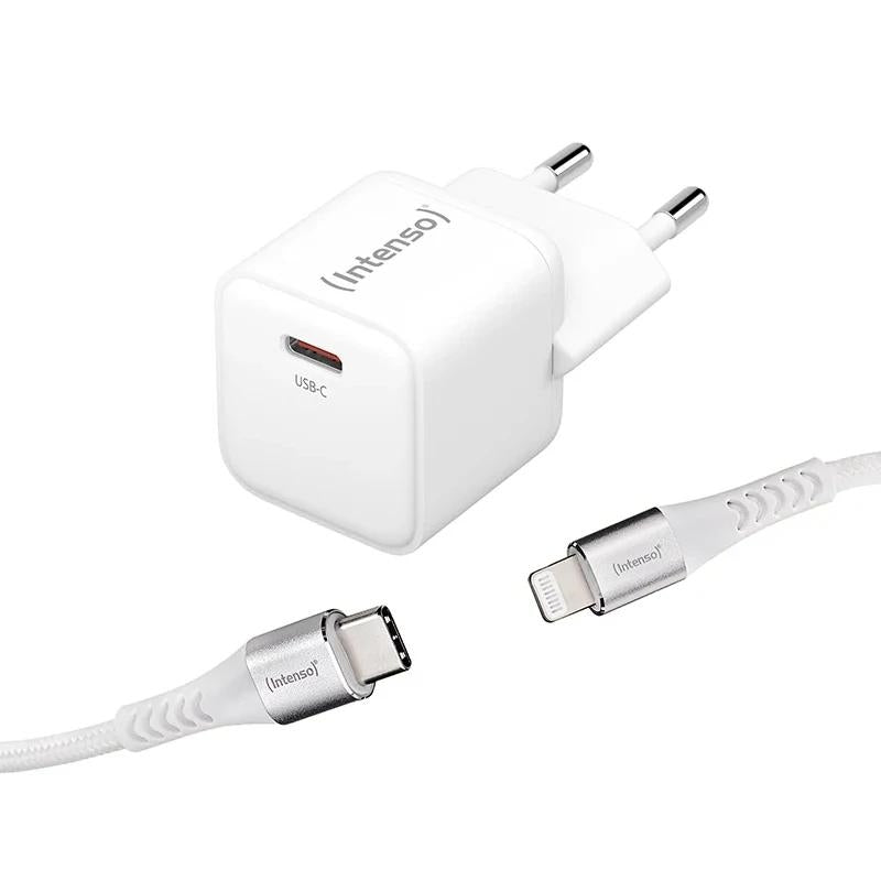 Carregador Intenso KIT GaN W30C + Cable Lightning