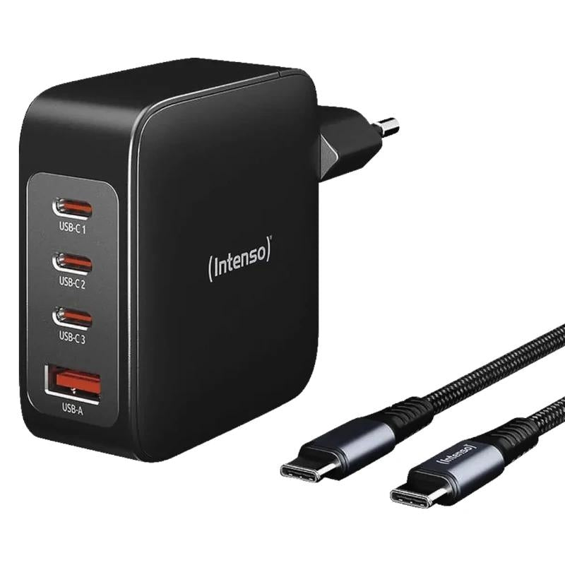 Carregador Intenso KIT GaN W140A3C + Cable USB-C