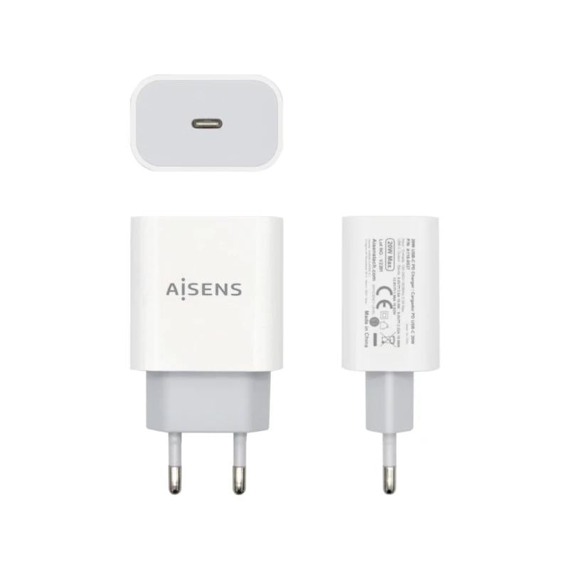 Aisens Carregador 20W USB-C PD3.0 1xUSB-C Branco - imagem 2