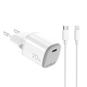 Celly Carregador Gan 1C 20w+ C A Light + Cabo - imagem 2