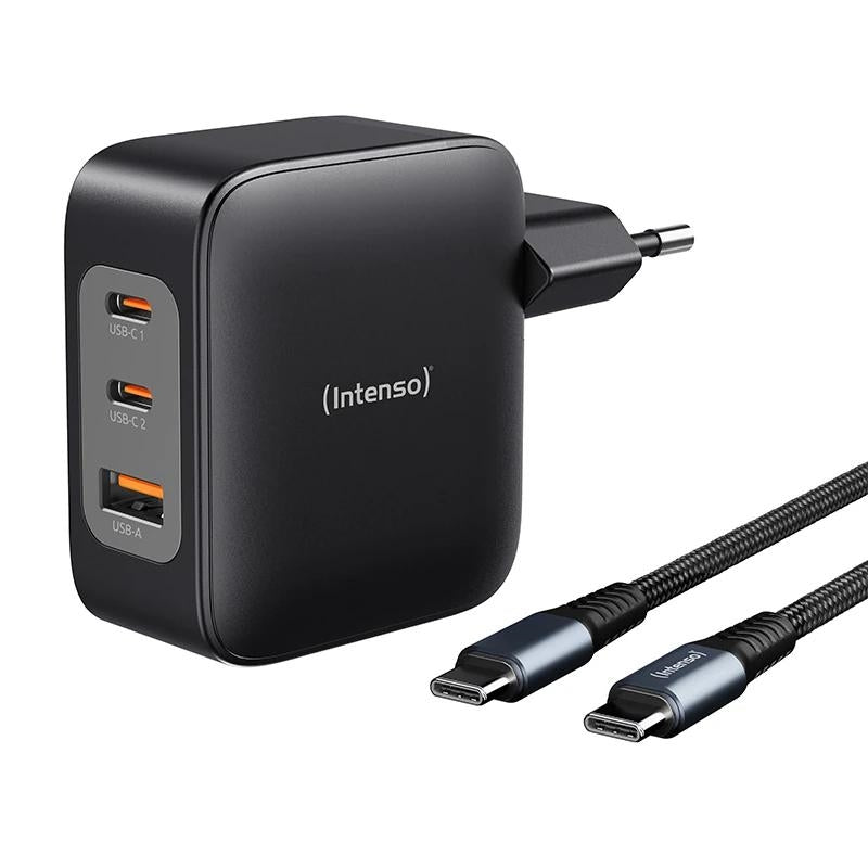 Carregador Intenso KIT GaN W100ACC + Cable USB-C