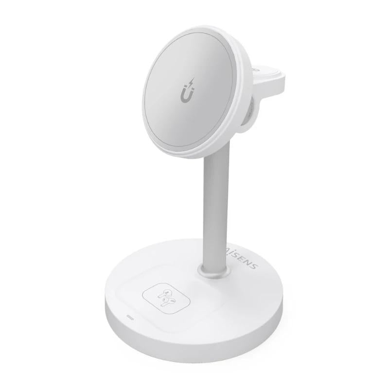 Aisens Carregador Sem Fios USBC 15W 3 em 1 Branco - imagem 2