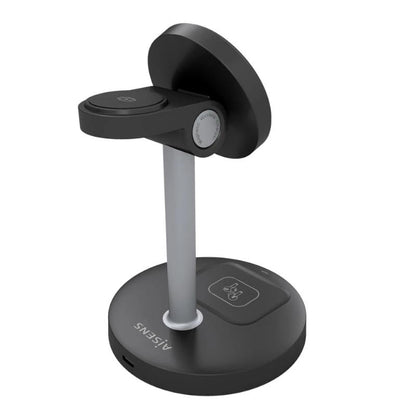 Aisens Carregador Sem Fios USBC 15W 3 em 1 Preto - imagem 3