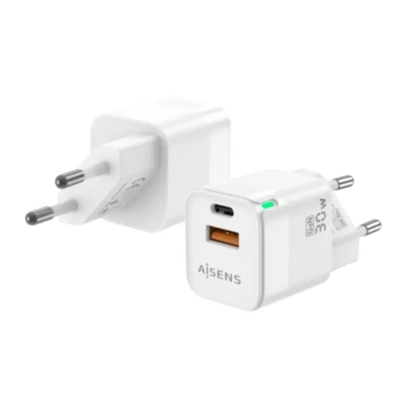 Aisens Carregador GaN 30W USB-C PD3.0 QC4.0 USB-A - imagem 2