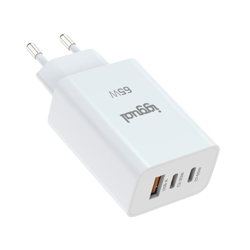 iggual Carregador triple USB-A + 2 x tipo C GaN 65W - imagem 2