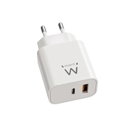 EWENT EW1318 Carregador rápido USB-C PD 20W USB-A QC - imagem 2