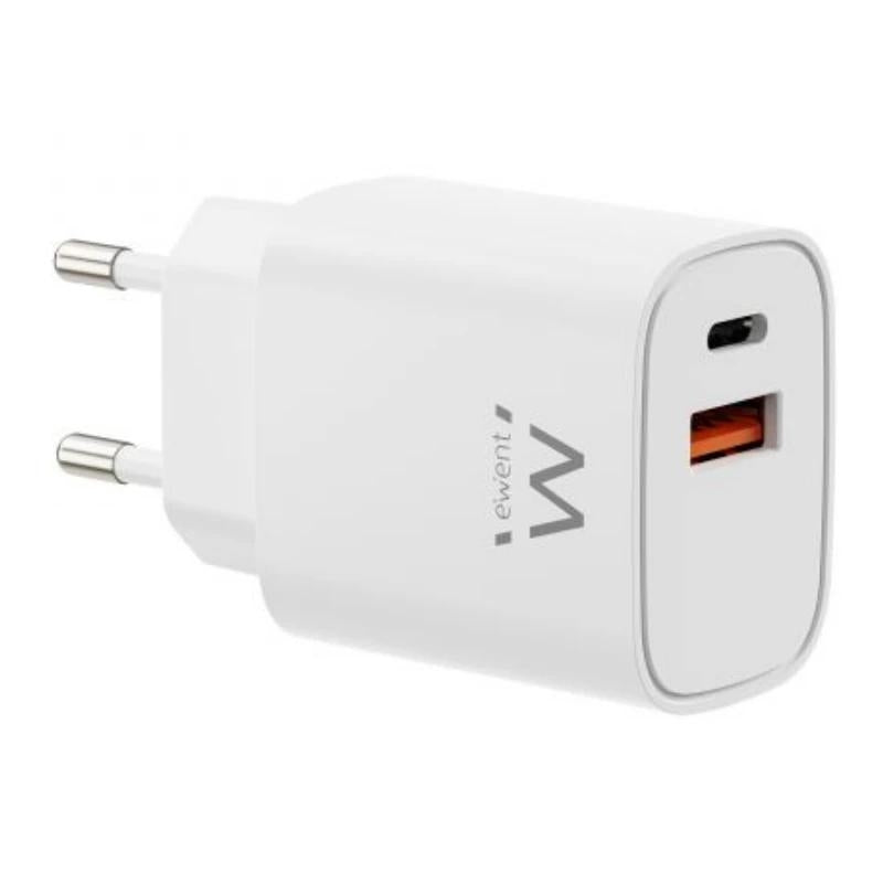 EWENT Carregador Rápido Gan 30W USB-C PD USB-A PD/QC - imagem 2