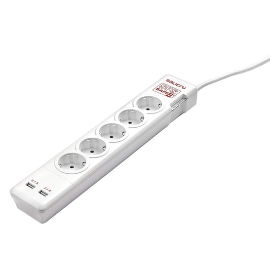 Tomada Múltipla Salicru SPS SAFE 5+ Regleta com Protección 5 Tomas - imagem 2