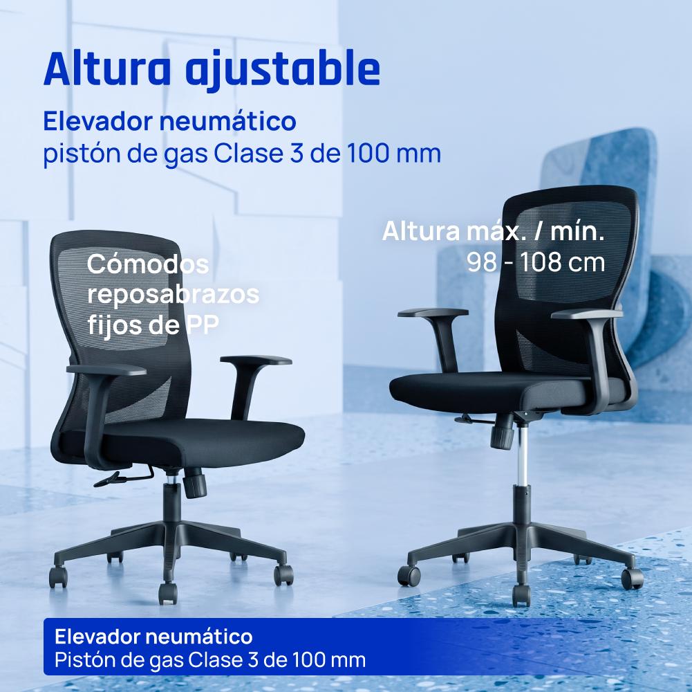 Cadeira iggual Silla oficina Ergoline EN1335 150kg - imagem 4