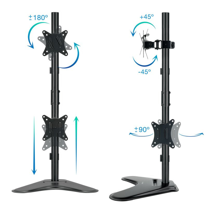 Suporte TV Tooq mesa DB1703TNV-B 2 brazos Vertical - imagem 3