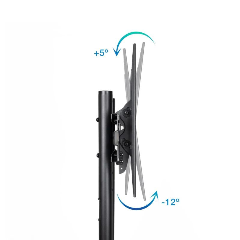 Suporte TV Tooq FS1170M-B suelo ruedas Ramsés 37"-70" - imagem 3