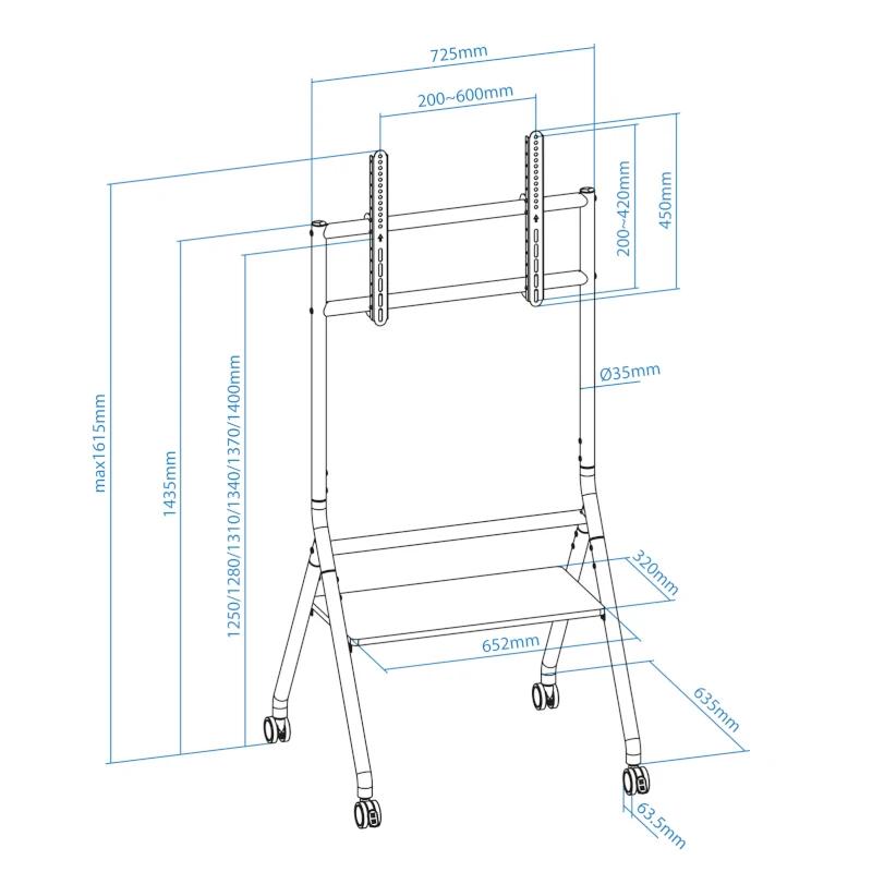 Tooq IDreams Soporte suelo pantallas 37"-86" - imagem 5