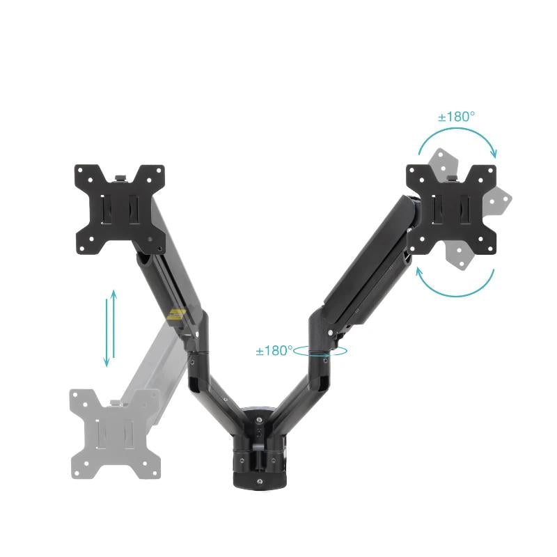 Suporte TV Tooq Parede LP1434TNR-B 2 brazo 13-34 Preto - imagem 3
