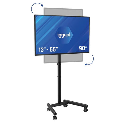 Suporte TV iggual SRTV55 suelo ruedas 13"-55" 20kg - imagem 2
