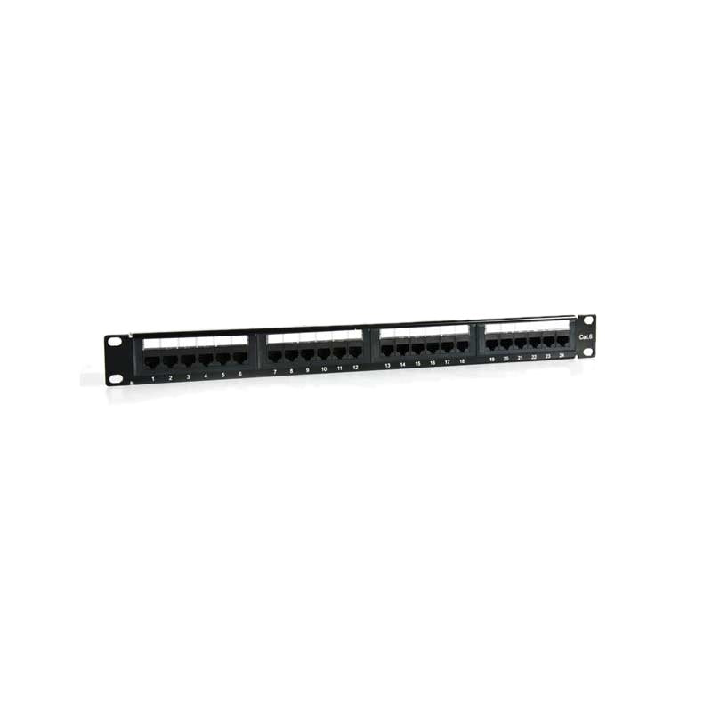 Painel para Bastidor 2LAN Patch Painel 19" CAT6 24 Portas UTP