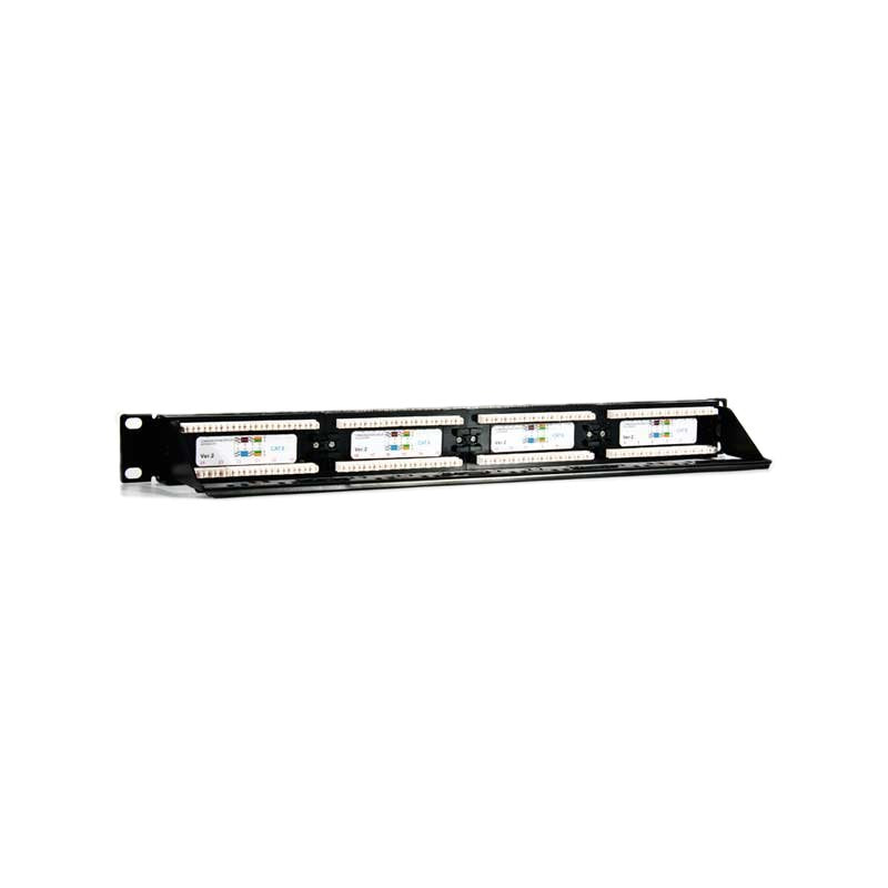 Painel para Bastidor 2LAN Patch Painel 19" CAT6 24 Portas UTP - imagem 3