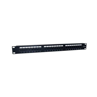 Painel para Bastidor 2LAN Patch Painel 19" CAT6A 24 Portas UTP