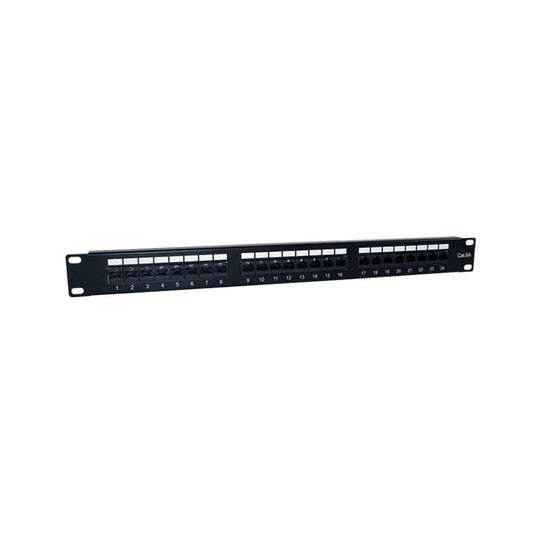 Painel para Bastidor 2LAN Patch Painel 19" CAT6A 24 Portas UTP