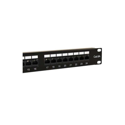 Painel para Bastidor 2LAN Patch Painel 19" CAT6A 24 Portas UTP - imagem 2