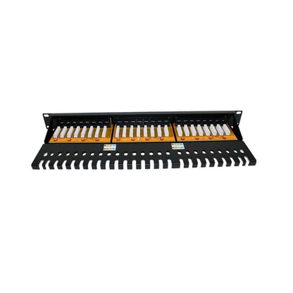 Painel para Bastidor 2LAN Patch Painel 19" CAT6A 24 Portas UTP - imagem 3