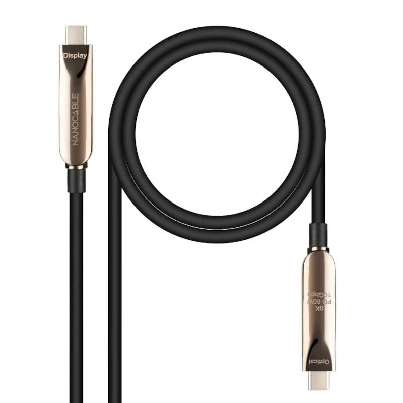Cabo USB Nanocable Cabo USB3.2 Gen2x1 AOC 60W 8K, 15m - imagem 2