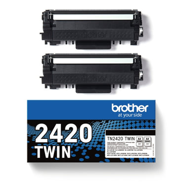 Brother toner TN2420TWIN Preto Pack 2 uds - imagem 2