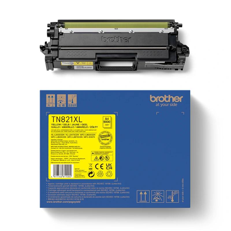Brother toner TN821XLY Amarelo - imagem 3