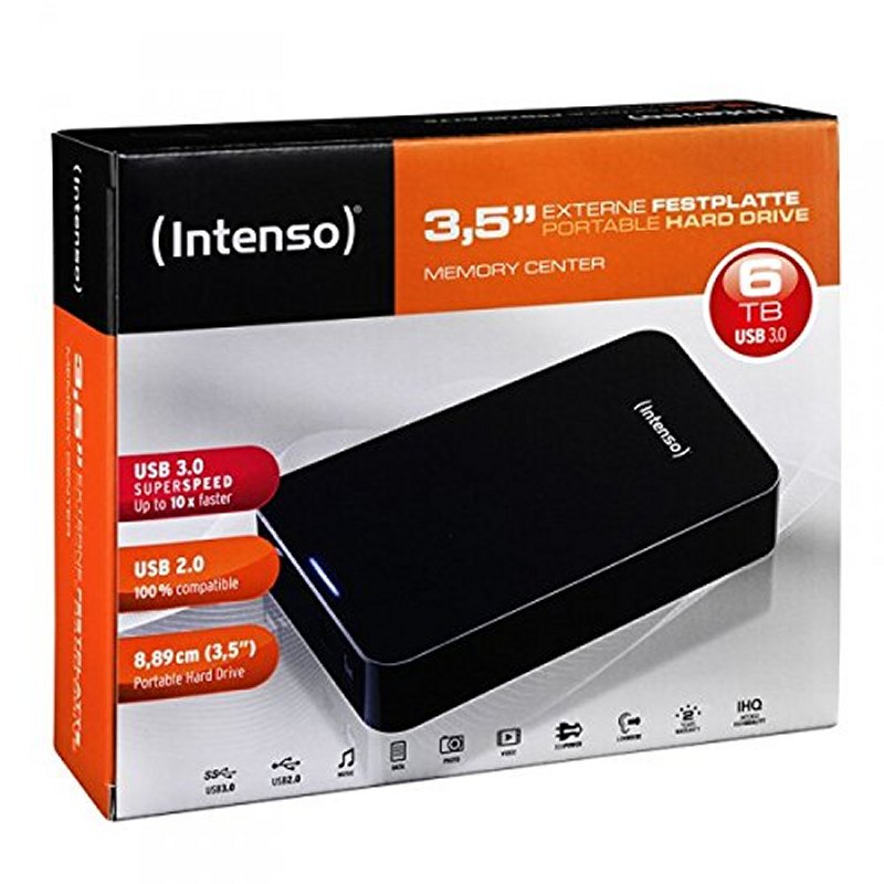 Disco Externo Intenso HDD Externo 6031514 6TB 3.5" USB 3.0 Preto - imagem 5
