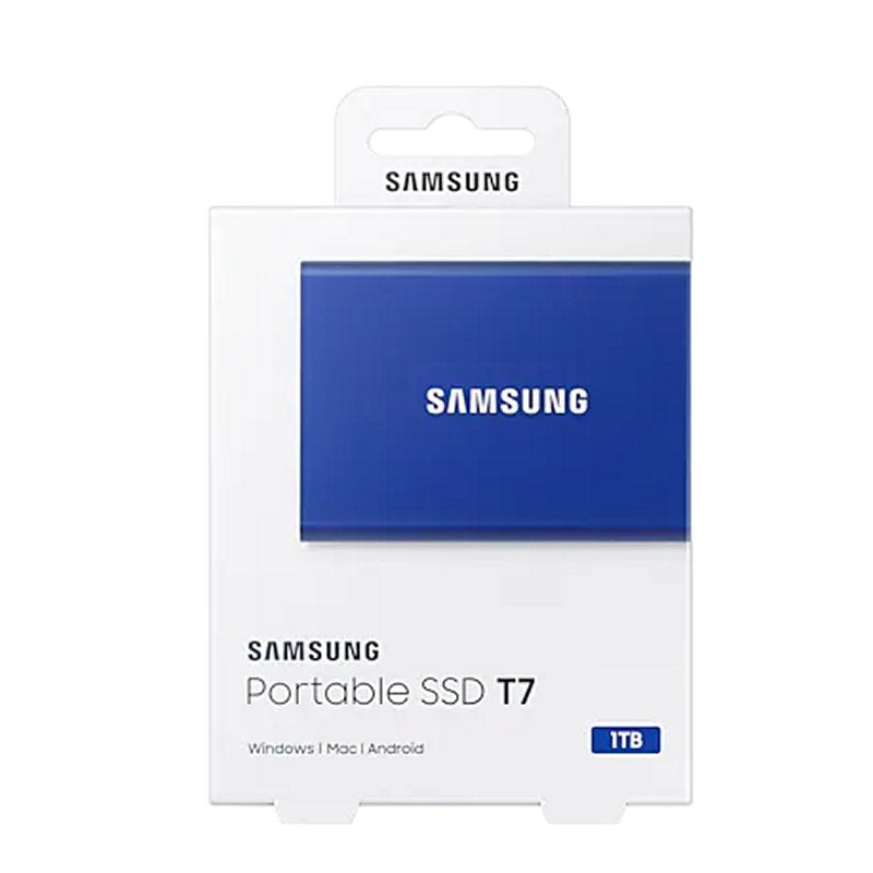 Disco SSD Samsung T7 Externo 1TB NVMe USB 3.2 Azul - imagem 5