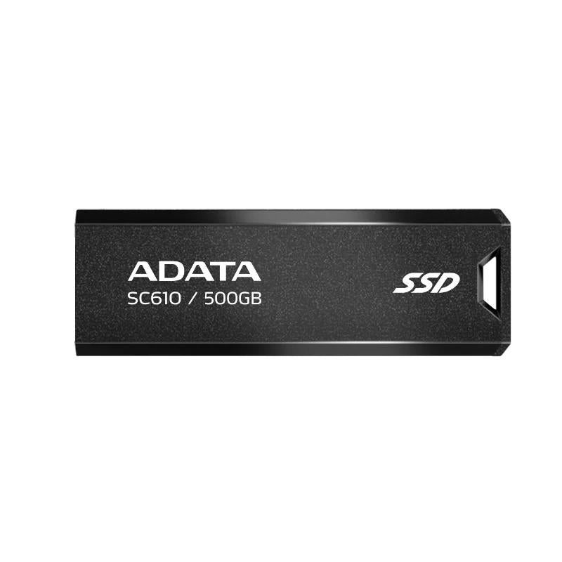 Disco SSD ADATA SC610 Externo 500GB USB 3.2 Gen2 Preto - imagem 3