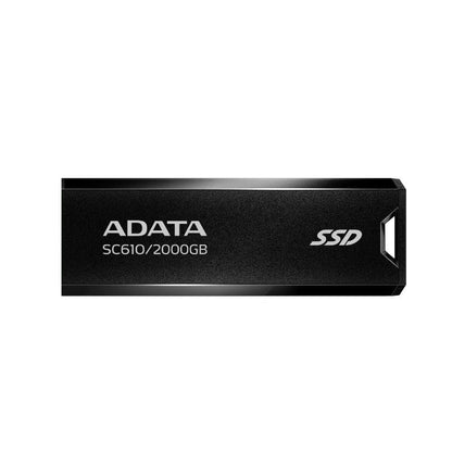 Disco SSD ADATA SC610 Externo 2TB USB 3.2 Gen2 Preto - imagem 2