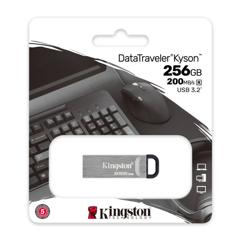 Pen USB Kingston DataTraveler DTKN 256GB USB 3.2 Gen1 Plat - imagem 4