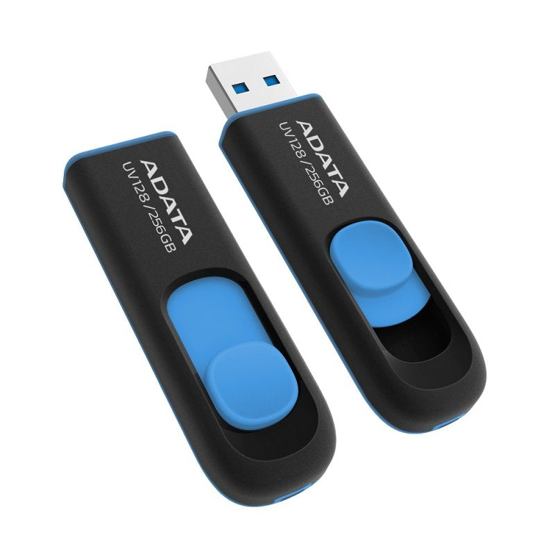 Pen USB ADATA Lapiz Usb UV128 256GB USB 3.2 Preto/Azul - imagem 3