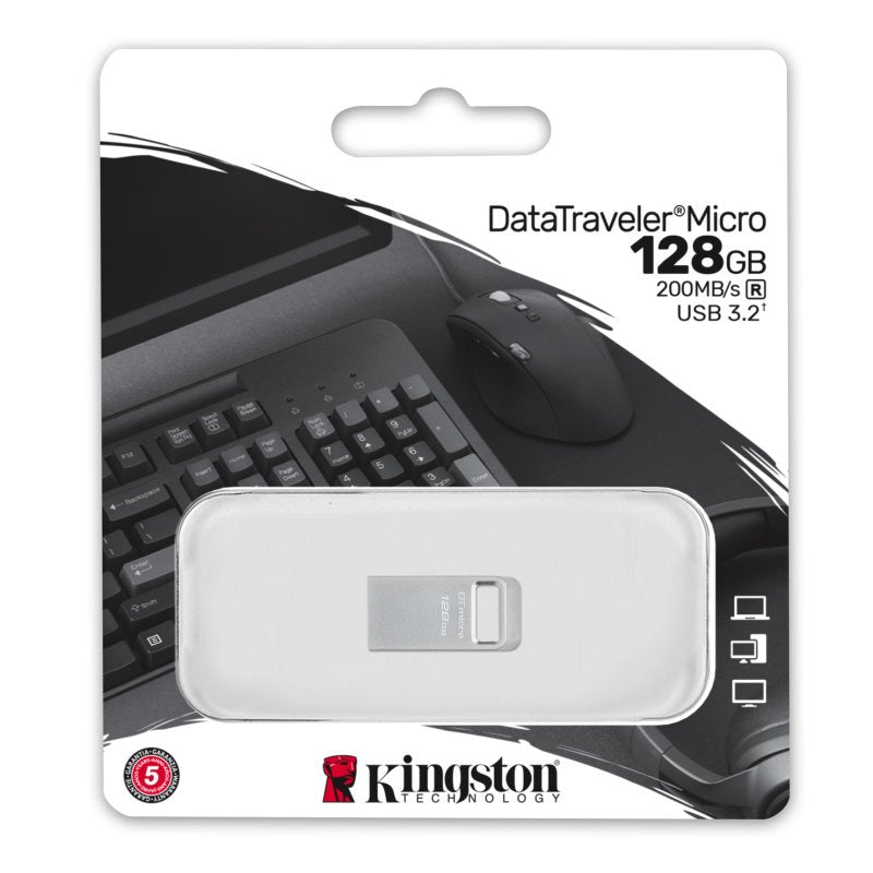 Pen USB Kingston DataTraveler DTMC3G2 128GB Metal USB3.2 - imagem 5
