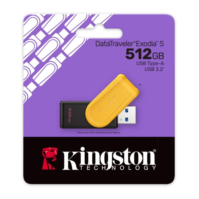 Pen USB Kingston DataTraveler Exodia S 512GB USB 3.2 Gen 1 - imagem 4