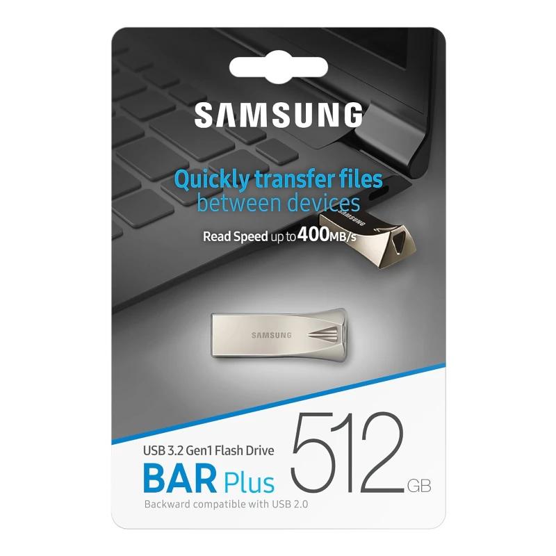 Pen USB Samsung Bar Plus 512GB USB 3.1 Champaign prateado - imagem 5