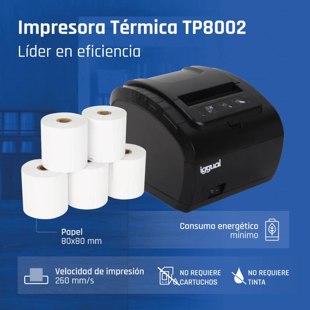 Impressora iggual Térmica TP8002 USB+RS232+Ethernet - imagem 2
