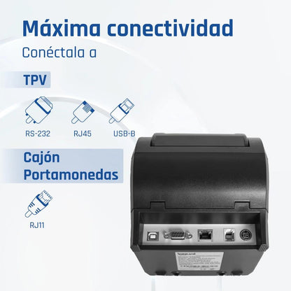 Impressora iggual Térmica TP8002 USB+RS232+Ethernet - imagem 3